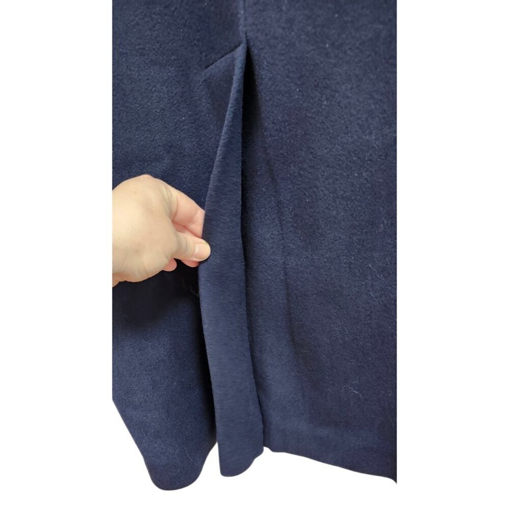 Forecaster of Boston Wool Coat Women Size 6 Navy Long Peacoat Double Breasted - Picture 8 of 16